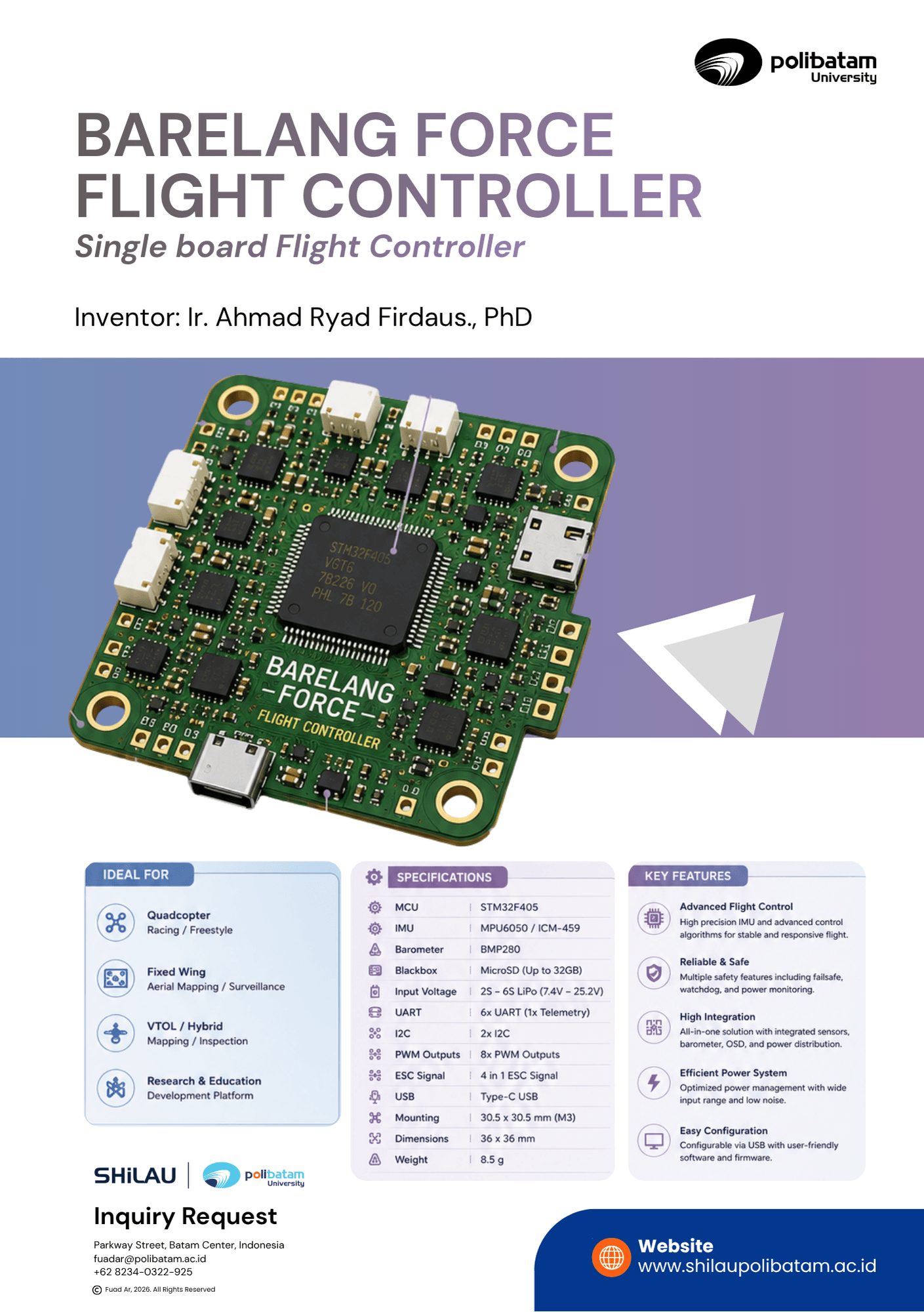 Barelang Force Flight Controller