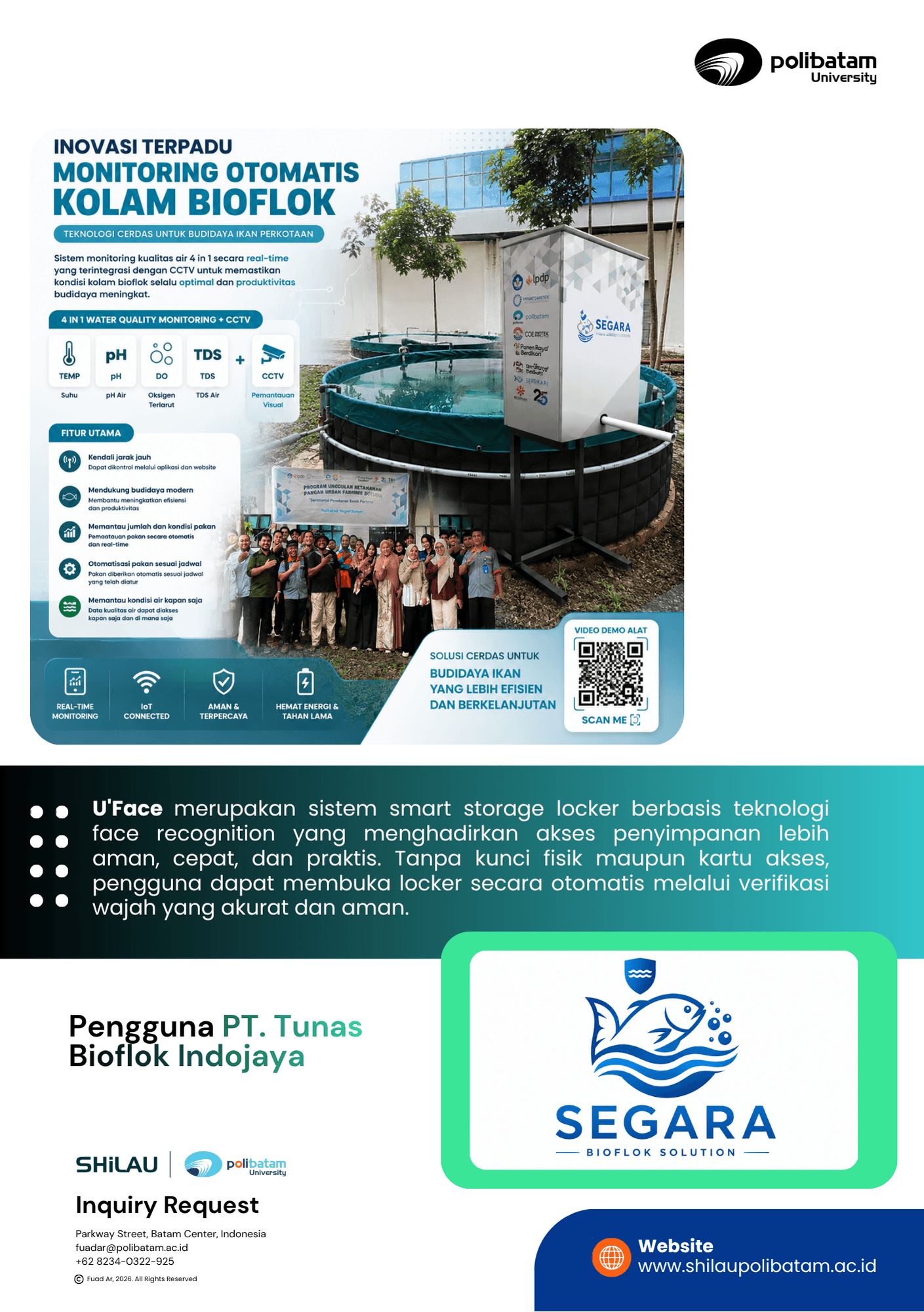 SEGARA - Sistem Monitoring Kondisi Kolam Bioflok dan Pemberi Pakan Ikan Otomatis Untuk Membantu Peternak Ikan