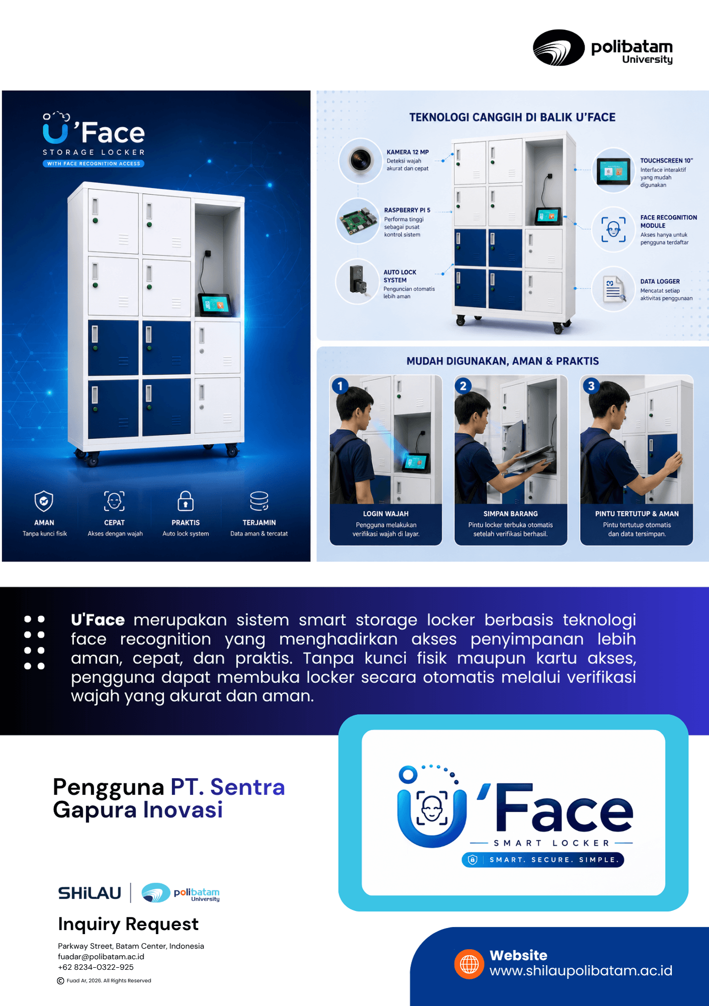UFACE - Smart Locker Using Face Recognition