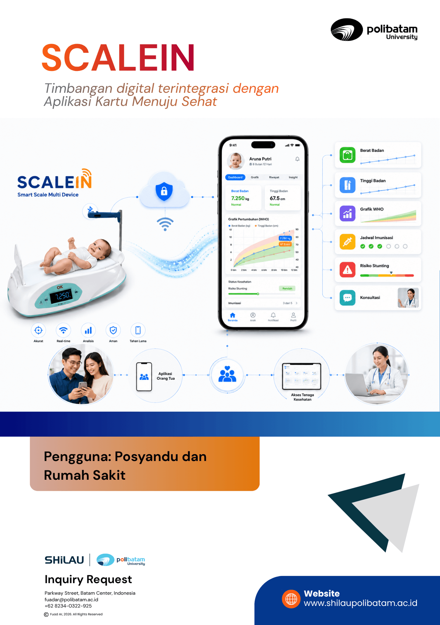 Scale In – Timbangan Digital Terintegrasi Kartu Menuju Sehat (KMS) untuk Monitoring Pertumbuhan Anak