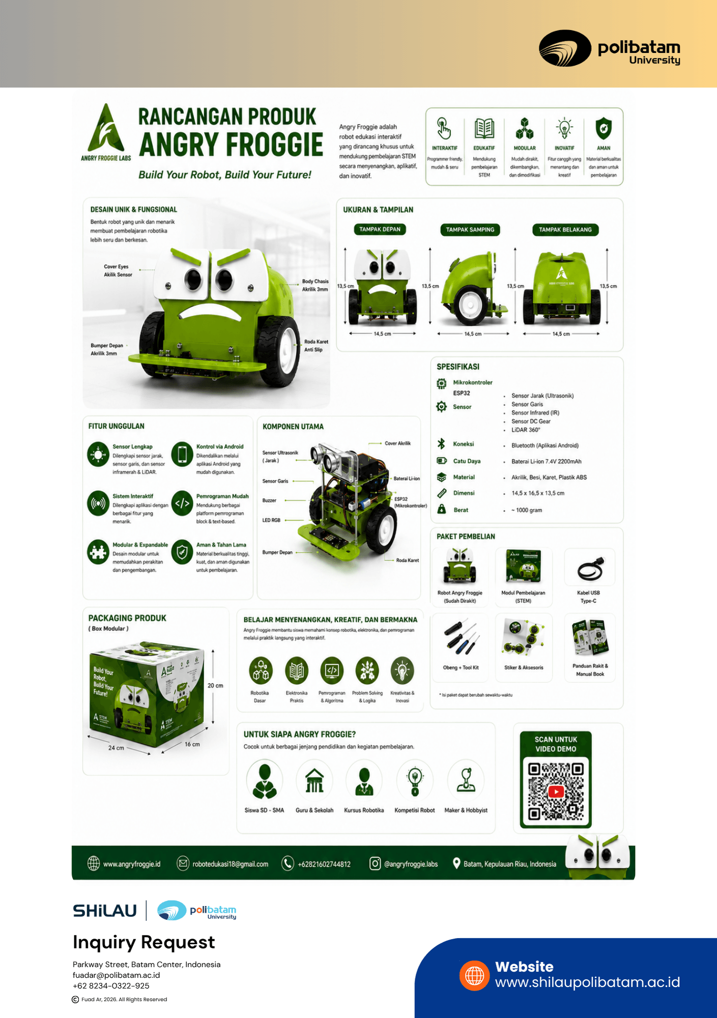 Angry Froggie - STEM Education Robot