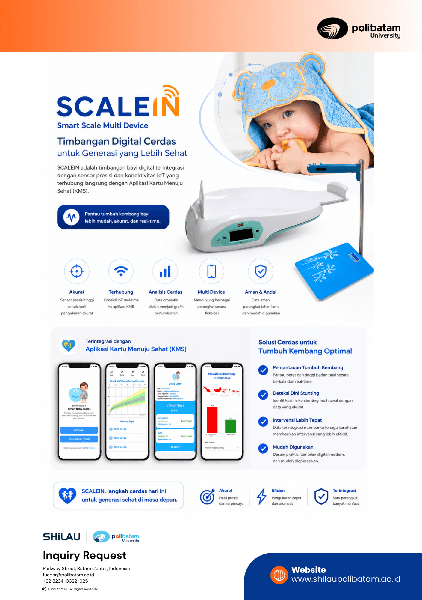 Scale In – Timbangan Digital Terintegrasi Kartu Menuju Sehat (KMS) untuk Monitoring Pertumbuhan Anak