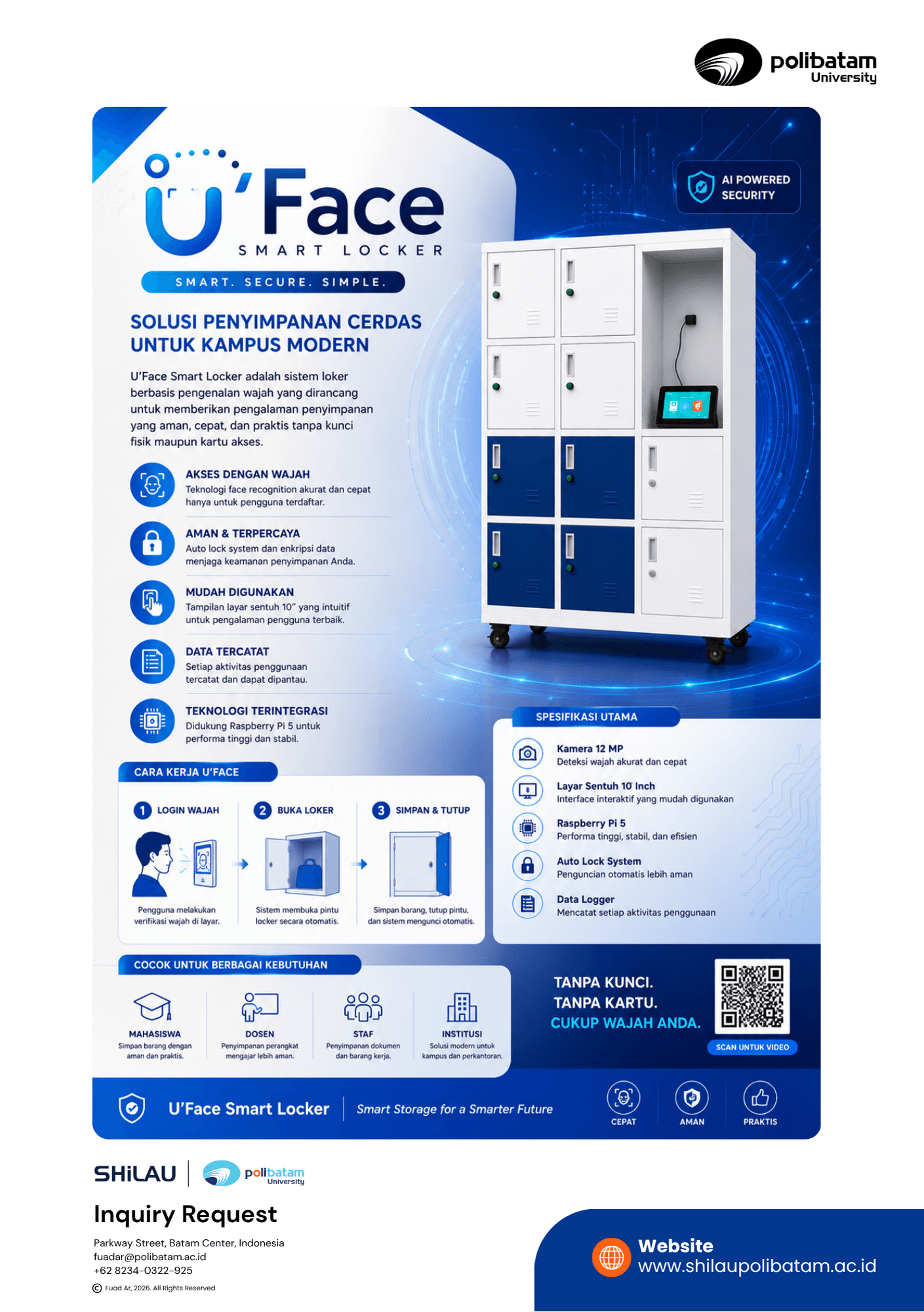 UFACE - Smart Locker Using Face Recognition
