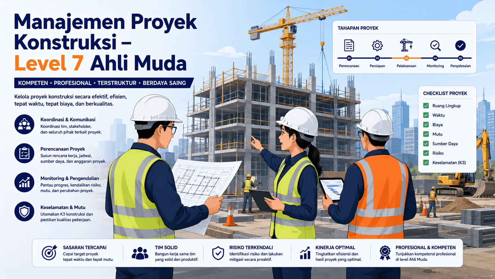 Manajemen Proyek Konstruksi - Level 7 Ahli Muda