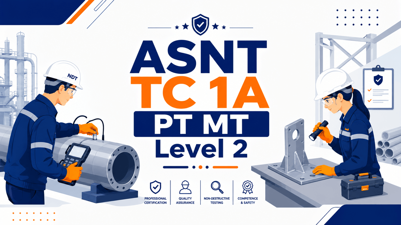 ASNT TC 1A PT MT Level 2