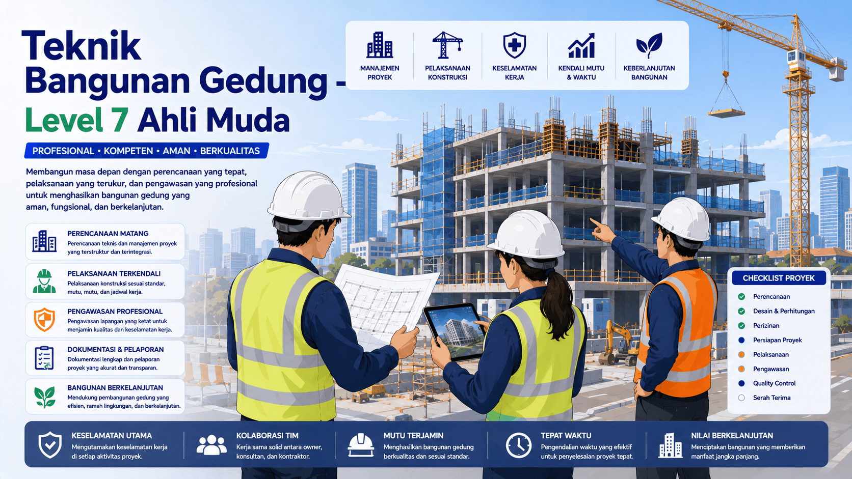 Teknik Bangunan Gedung - Level 7 Ahli Muda
