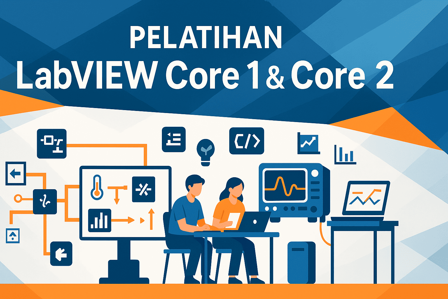 LabView Core 1 dan Core 2